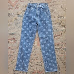Sz 24 PacSun Womens Dad Jeans Pants Cool Design